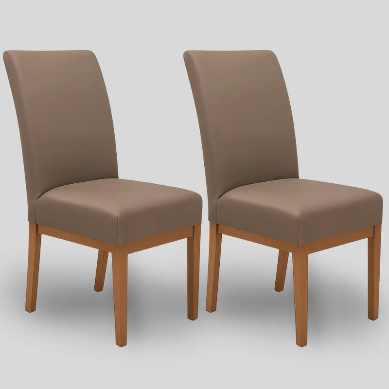 Kit 2 Capa Cadeira Chocolate - Oferta Cross