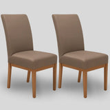 Kit 2 Capa Cadeira Chocolate - Oferta Cross