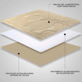 Capa Assento Cadeira Arranhão Gato Acolchoada - Avelã