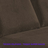 Jogo de Cama Plush Soft - Sono Quentinho Tabaco