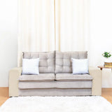 Capa para Braço de Sofá Suede Confort  Kit 2 - Creme