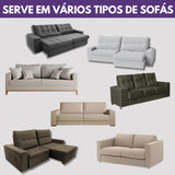 Capa para Braço de Sofá Suede Confort  Kit 2 - Chocolate