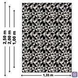 Tapete Labirinto -  Preto (3 Tamanhos)