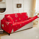 Capa de Sofá  Natalina  Spandex Special - Vermelho Encantado