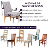 Capa para Cadeira  Boutique Veneza - Cinza