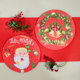 Sousplat de Natal - Kit 8 Noel Vermelho